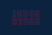 Bambino Numeral Set, a Serif Font by Port Design Company (Thumbnail 7 of 8)