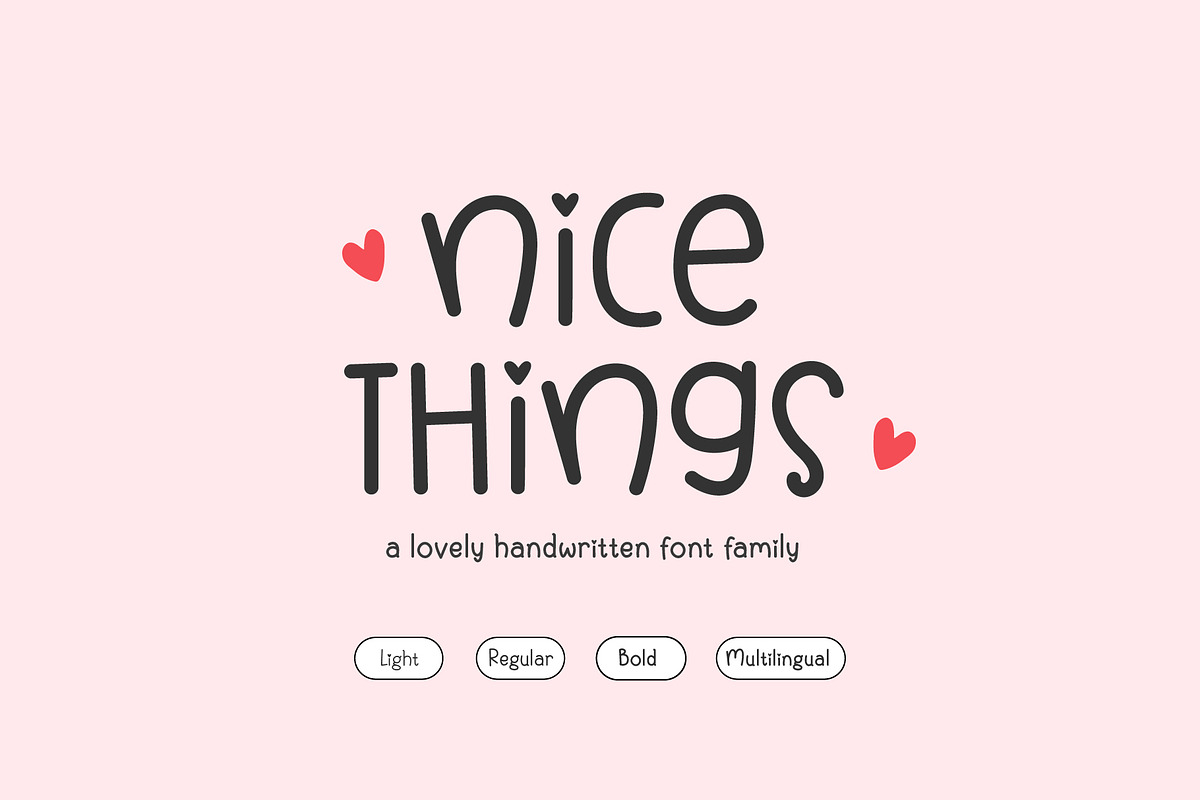 Nice Things - Valentine's Day Font, a Handwritten Font by Kaya Fonts (Photo 1 of 17)