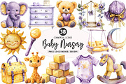 Yellow Light Lilac Baby Nursery png, an Illustration by SinaCreation (Thumbnail 1 of 5)