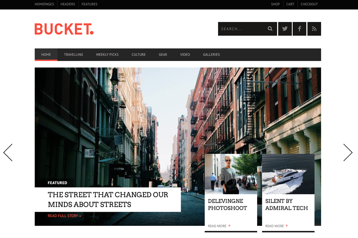 BUCKET - Magazine WordPress Theme, a WordPress Template by Pixelgrade (Photo 1 of 4)
