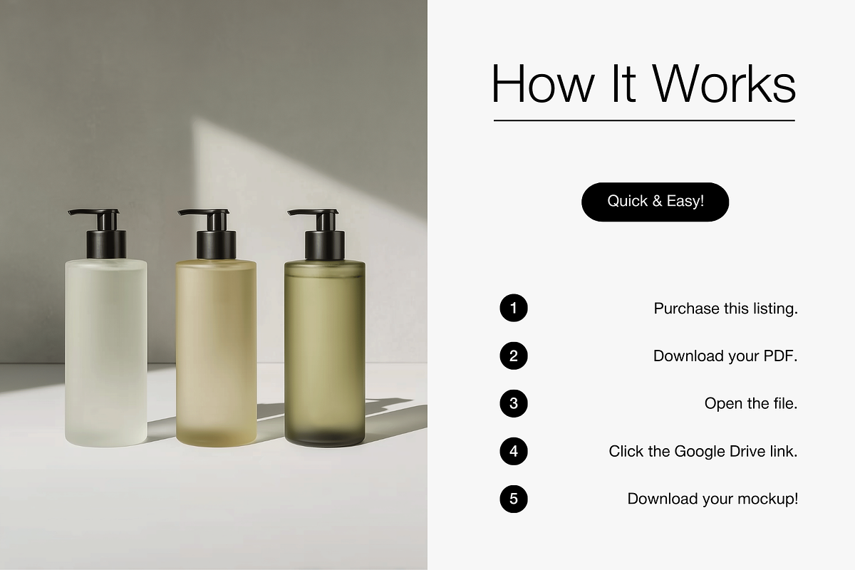 Neutral Cosmetic Bottles Mockup, a Packaging Mockup by Digital Asset Co (Photo 4 of 4)