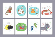 Christmas Bundle Cute Illustrations, a Seasonal Illustration by sceptical cactus (Thumbnail 46 of 62)