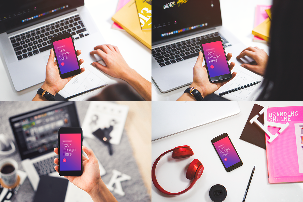 9 PSD Mockups iPhone Indoor, an iPhone Mockup by Pierre Borodin (Photo 5 of 5)