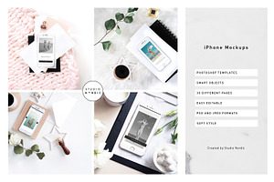 Modern iPhone Mockup Set
