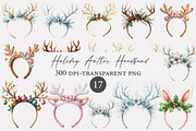 Holiday Antler Headband Clip Art, an Illustration by Designworld (Thumbnail 1 of 4)