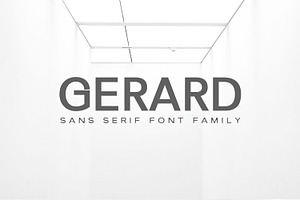 Gerard Sans Serif Font Family