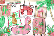 Palm Springs Tropical Clipart, an Animal Illustration by Libby Wishes (Thumbnail 9 of 19)