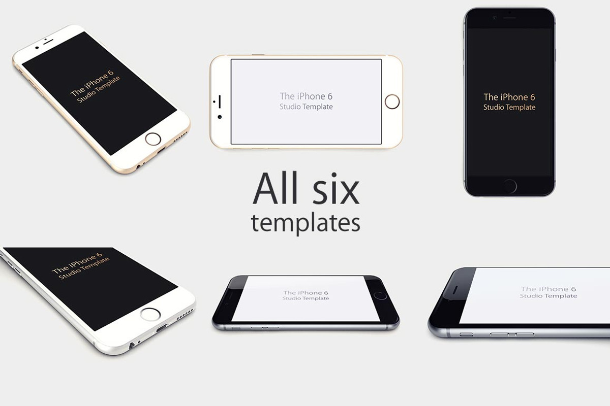 Studio iPhone 6 Templates, a Product Mockup by Jérémy Paul (Photo 5 of 5)