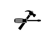 Crossed Hammer Screwdriver Icon, an Icon by musafir_fashion (Thumbnail 6 of 10)