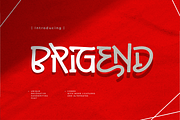 Brigend Font, a Sans Serif Font by Grontype (Thumbnail 1 of 9)