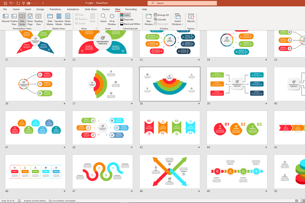 Colorful PowerPoint Template, a Presentation Template by Infographics project (Photo 5 of 13)