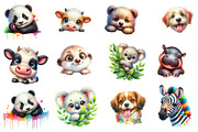 Funny Cute Animal Peeking clipart, an Illustration by Designworld (Thumbnail 2 of 3)