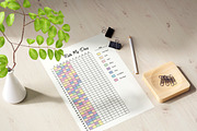Rate My Day | Daily Mood Tracker, a Print Template by Graphicsnext (Thumbnail 2 of 4)