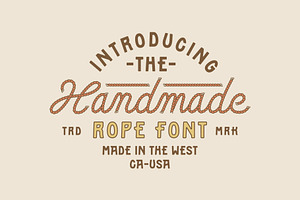 Desert Rope Font Duo