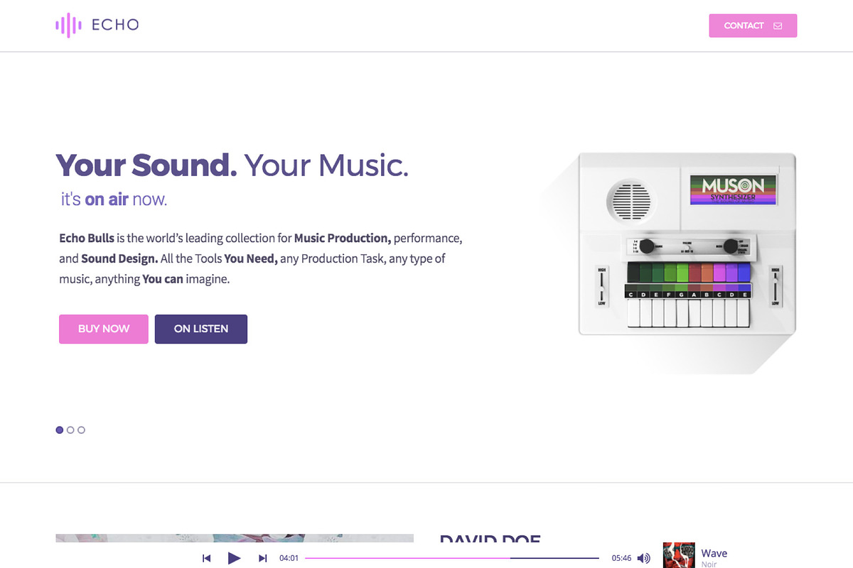 Echo Ultra WP Elementor Music Theme, a WordPress Template by Lin Themes