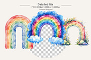 Boho Rainbow PNG Sublimation Bundle, an Illustration by Artnoy (Thumbnail 3 of 8)