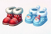 Christmas Slipper Clipart, an Illustration by Dream Creation (Thumbnail 7 of 7)