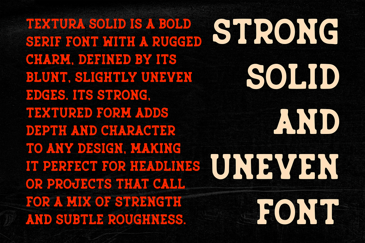 Textura Solid, a Slab Serif Font by RADesigns21 (Photo 2 of 7)