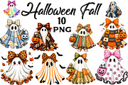 Halloween Fall Ggoos PNG, a Seasonal Illustration by Daily.Designs (Thumbnail 1 of 3)