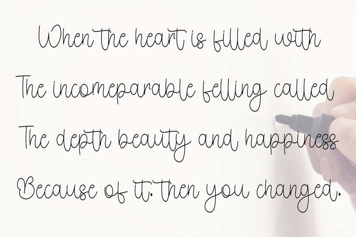Alignment, a Handwritten Font by FreshTypeINK (Photo 4 of 7)