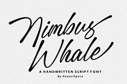 Nimbus Whale - Script Font, a Script Font by HanzelSpace Studio (Thumbnail 1 of 15)