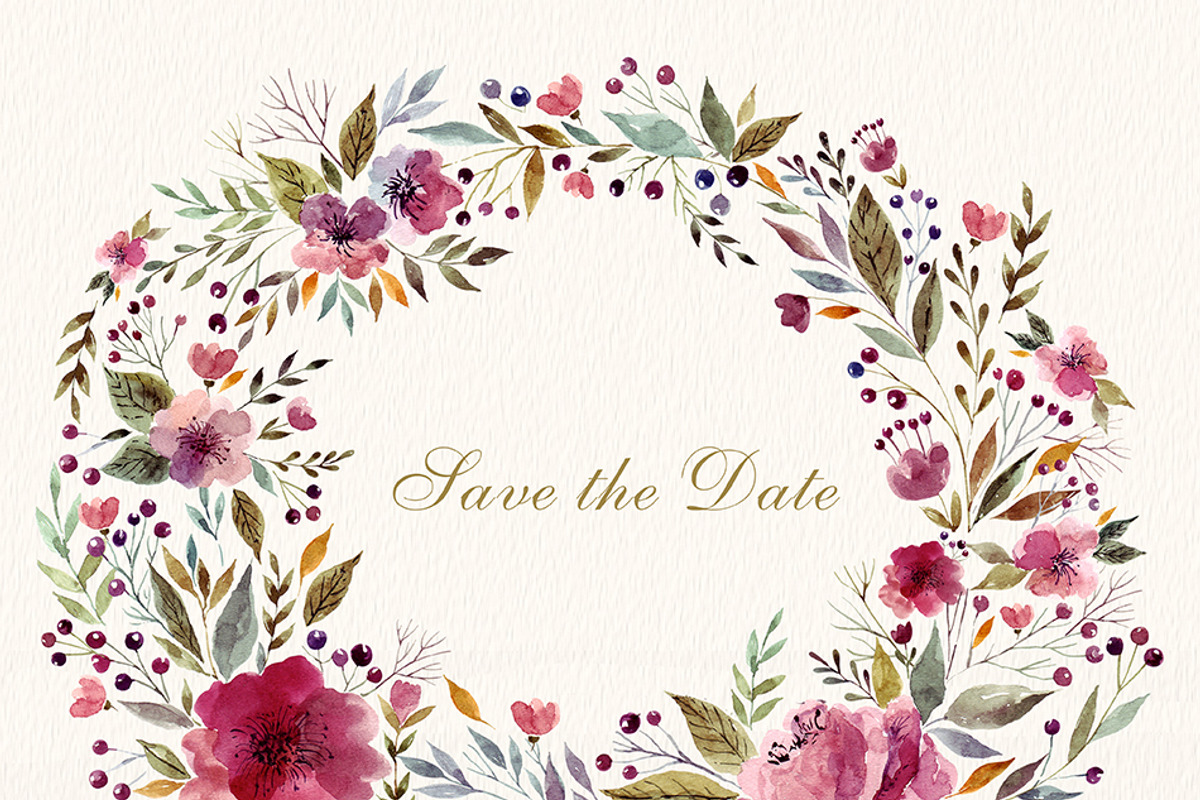 Hand drawn Watercolor Set, a Texture Illustration by MoleskoStudio (Photo 4 of 9)