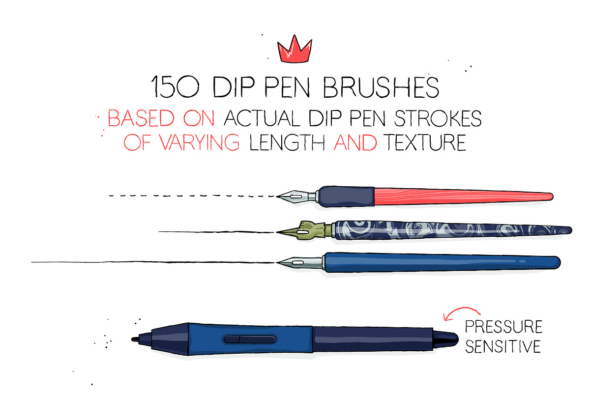 Dip Pen Brushes, a Brush Add-On by Side Project (Photo 2 of 5)