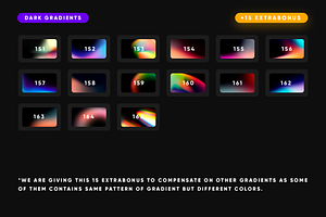 150 Dark Gradients Collection