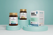 Pills Bottle Packaging Mockup, a Packaging Mockup by Artlogs x Modaldesain (Thumbnail 1 of 3)
