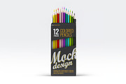 Colored Pencils 12 Pack Mock-Up, a Pens & Pencil Mockup by Se٧enStudio (Thumbnail 6 of 7)