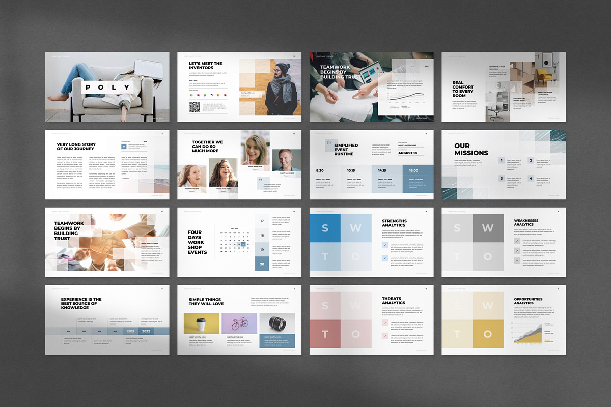 Poly Animated PowerPoint Template, a Presentation Template by Creathrive Design (Photo 6 of 10)