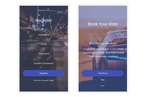 Taiksi - Taxi & Cab Booking UI Kit