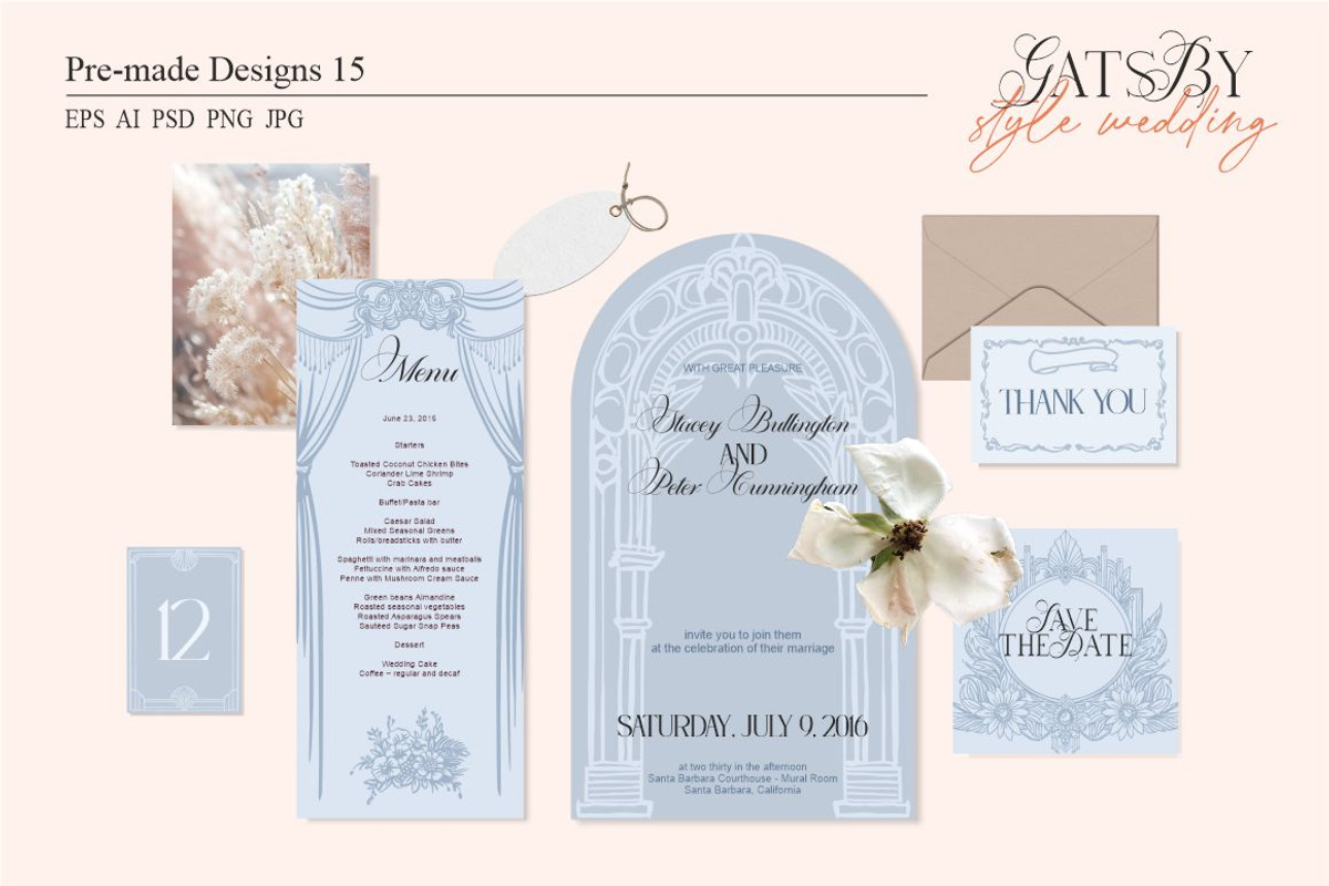 Gatsby-style wedding, an Object Graphic by Collection by VY (Photo 6 of 18)
