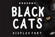 Black Cats - Cartoon Font, a Sans Serif Font by Fourteen Letter (Thumbnail 1 of 7)