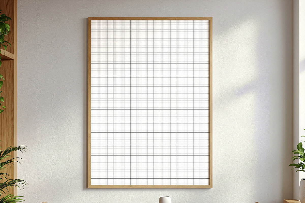 Interior Wooden Frame Poster Mockup, an Advertising Mockup by graphypix (Photo 3 of 4)