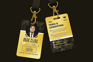 Gold ID Card, a Card Template by Aarley Kaiven