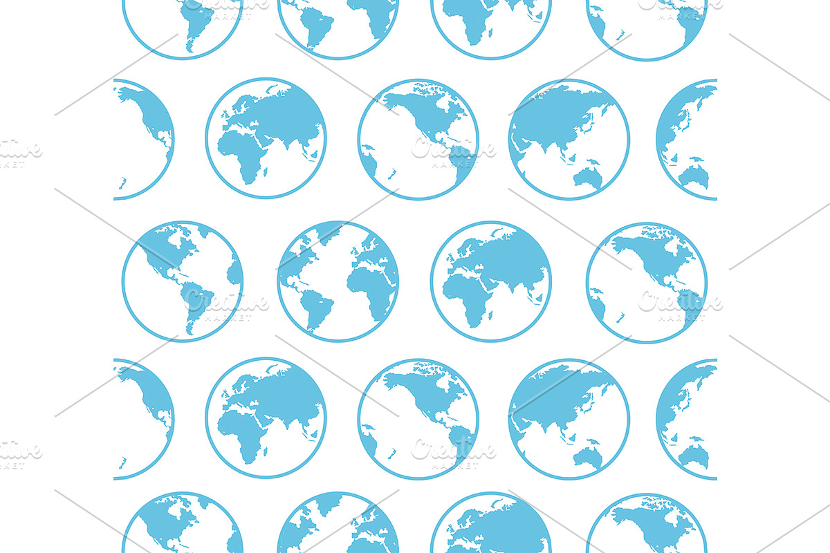 Earth Map Background Pattern, a Pattern Graphic by Vector and Templates