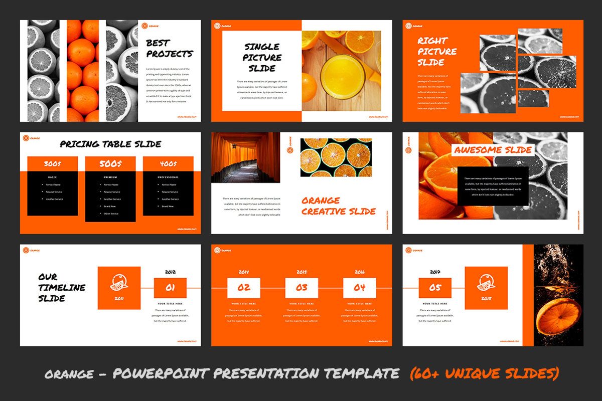 Orange - Powerpoint Template, a Presentation Template by Helga_Design (Photo 6 of 10)