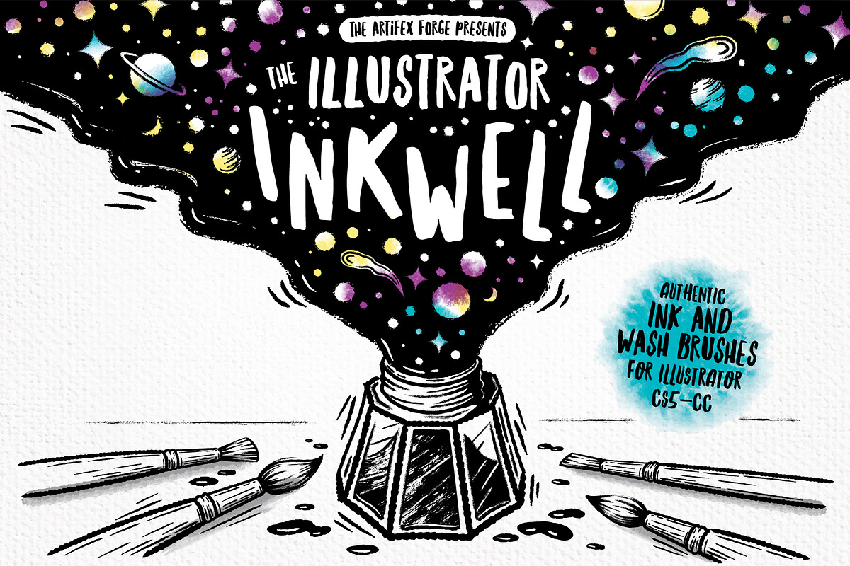 Illustrator Ink & Wash Brushes