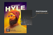 Dj concert Flyer, a Flyer Template by bunebx (Thumbnail 3 of 6)