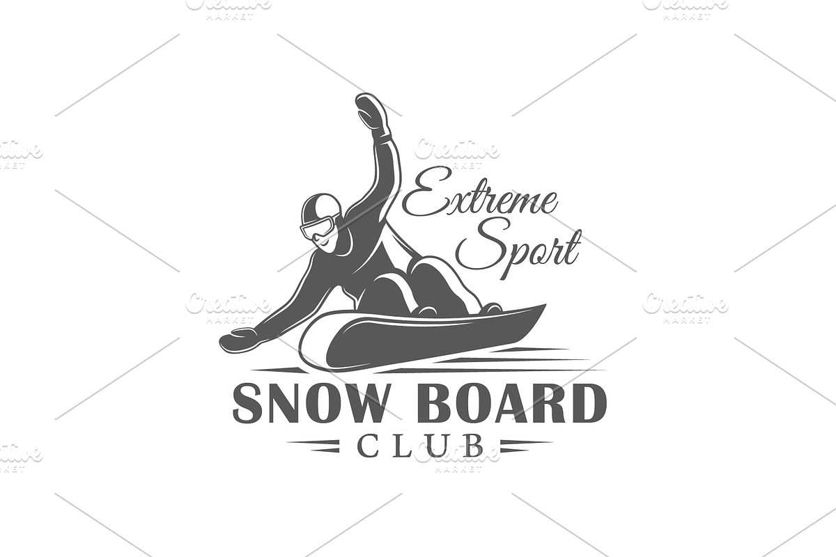 18 Snowboarding Logos Templates, a Branding & Logo Template by Art Design (Photo 20 of 26)