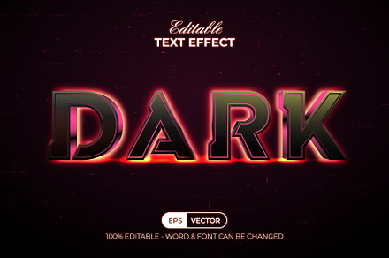 Dark Backlight Text Effect Style, a Layer Style Add-On by Mockmenot