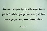 Oryglance Hand-Lettering Font, a Handwritten Font by ResumeFabs (Thumbnail 6 of 7)