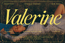 Valerine – Modern Script Font
