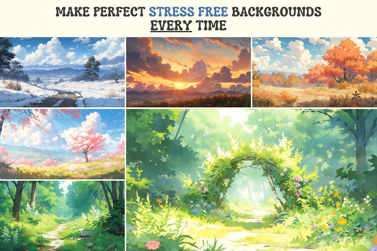 Procreate Nature Background Brushes, a Brushes & More by Cozy Brushery (Photo 8 of 12)