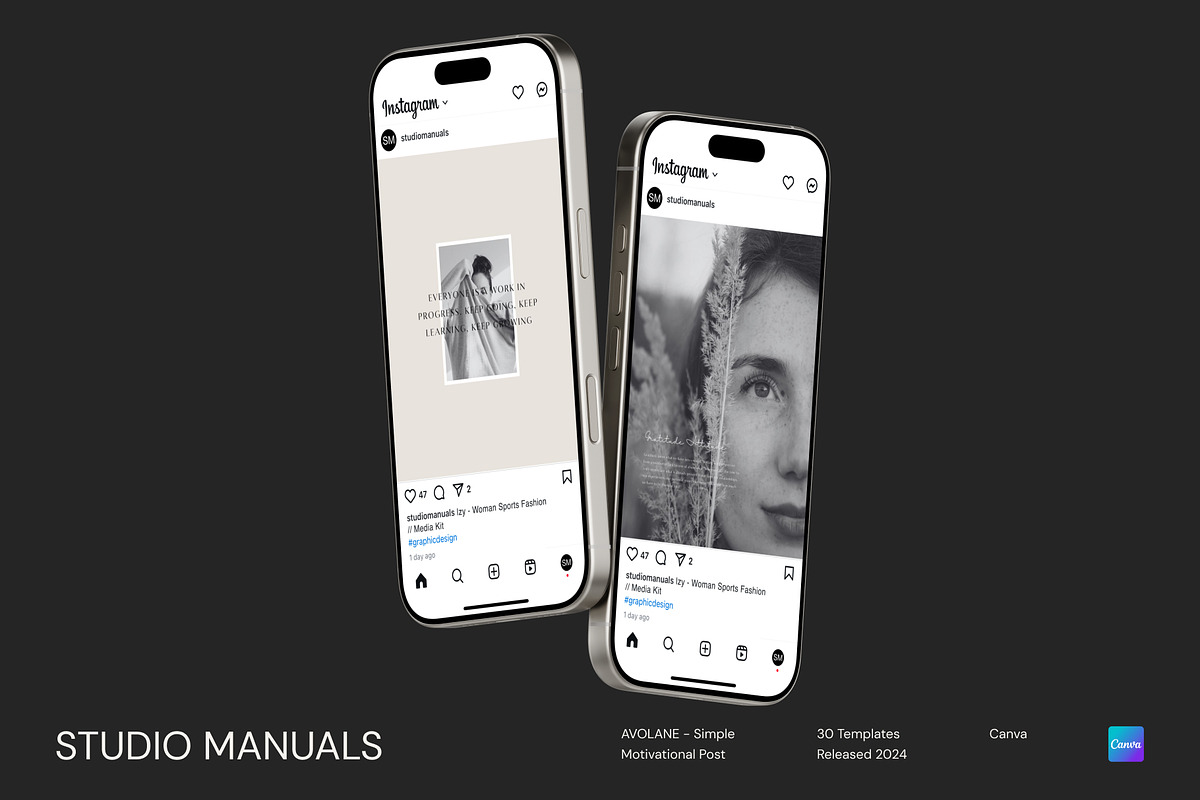 AVOLANE - Simple Motivational Post, a Social Media Template by Studio Manuals (Photo 3 of 8)