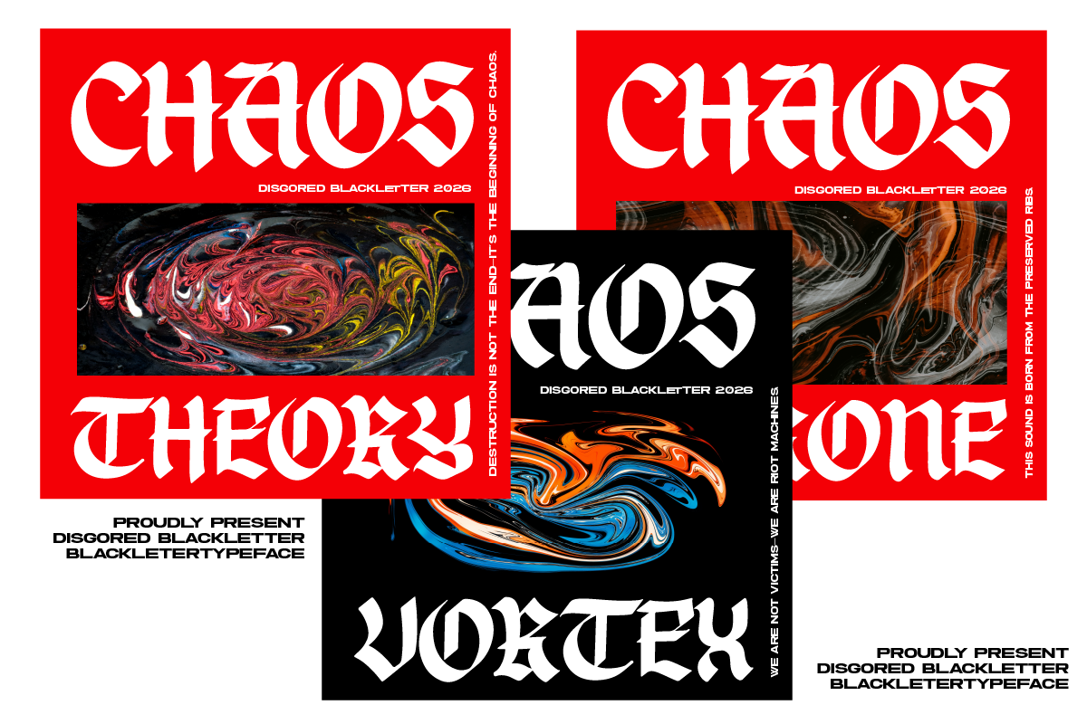 Disgored Blackleter Display Font, a Blackletter Font by Ronny Studio (Photo 3 of 9)