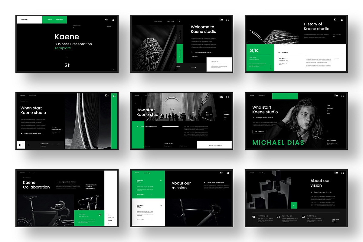Kaene - Business Google Slide, a Presentation Template by Dens Creative Studio (Photo 2 of 6)