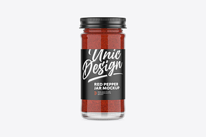 Red Pepper Jar Mockup, a Product Mockup by UnicDesign