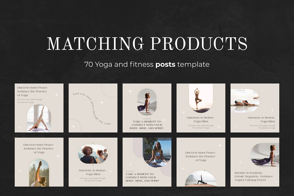 Yoga Instagram Highlight Covers, a Social Media Template by VeliusCreativeStudio (Photo 7 of 9)